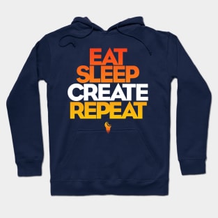 Designer Life - Eat, Sleep, Create, Repeat Hoodie